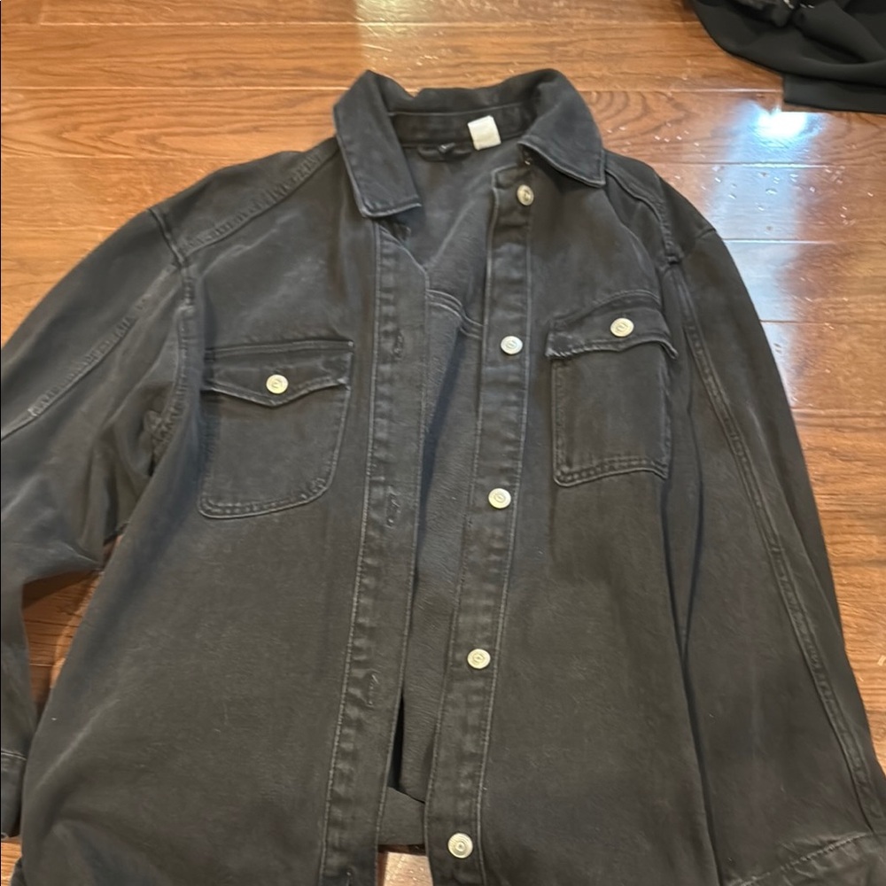 Women’s Black Denim Jacket oversized